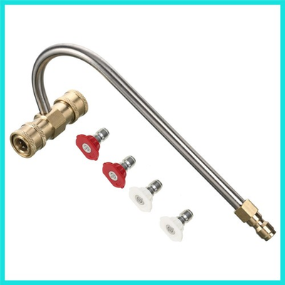 #ad Gutter Cleaner Attachment for Pressure Washer with 4 Nozzles Tips 1 4 Inch ... $39.95