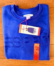 WOMENS COSTCO RETRO ESPRIT CREWNECK SWEATSHIRT /BLUE / SIZE MEDIUM / NEW