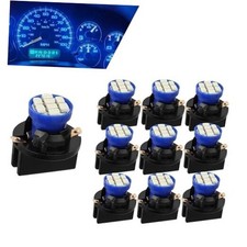 T10 LED Dashboard Bulb, 194 168 3020 8-SMD LED High Brightness 10 PCS Blue