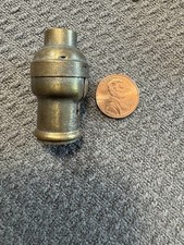 Miniature G.E. & Co. Antique Brass Candelabra Socket 1-1/2" Tiffany Handel