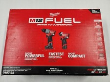 **NEW** Milwaukee M12 FUEL Brushless Hammer Drill & Impact Driver Kit 3497-22