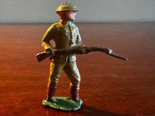 Vintage Early Dimestore Soldier  At The Ready Rifle w/ Bayonet Very Good 