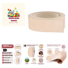 Durable 2'' Wide x 72'' Long Full Grain Leather Strap for Belt Making Crafts