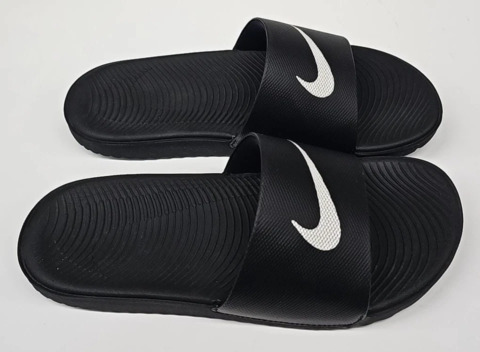 Мужские шлепанцы Nike Kawa размер 10 | удобные сандалии без шнуровки тапочки для бассейна пляжа - Изображение 4 из 4