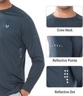 NORTHYARD Men's Sun Protection Shirts UPF 50+ Long Sleeve Swim Rash Guard Shirt  — photo 4