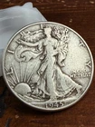 1945 P Walking Liberty Half Dollar VF/XF 50c 90% Silver Philadelphia