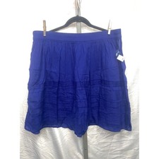Old Navy Blue Textured Tiered Casual Skirt Women's Size L