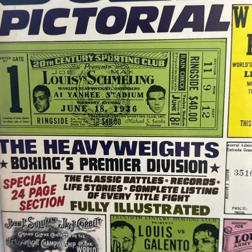 Rare Special Heavyweight Issue Boxing Pictorial Magazine May 1975 #7 Vintage VG - Picture 8 of 11