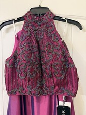 Sherri Hill NWT 2 Pc Plum gown