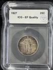 1927 Quarter Dollars Standing Liberty Quarter ICG EF Quality IDC Verified