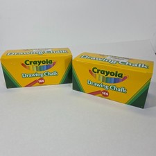 Crayola Drawing Chalk 144 Count Colored Sidewalk Chalk Sticks 2-Pack Bundle