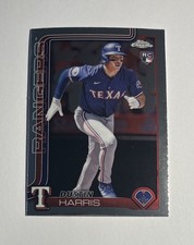 Dustin Harris 2025 Topps Chrome Rookie Card #131 Texas Rangers RC