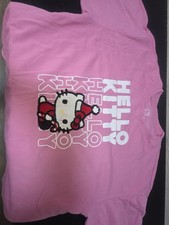 Sanrio Hello Kitty Pink Christmas Sweatshirt Large Women  s Embroidered Logo DX 