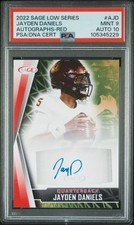2022 Sage Low Series Jayden Daniels auto PSA 9 - Auto 10