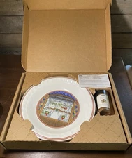 Watkins Collectible Holiday Pie Plate - Fireside French Apple Pie Recipe NIB