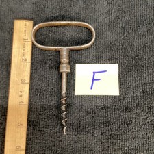 Antique Iron Corkscrew, LOT F, 5&rdquo;