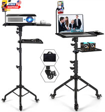 Projector Tripod Stand with Wheels Adjustable Height Laptop Tripod Stand Treadmi