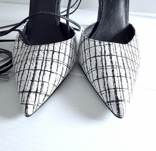 WITTNER Rozina Pump Heels Genuine Leather EUR 39 AU 8 Black/White RRP $199 - Bild 4 von 12