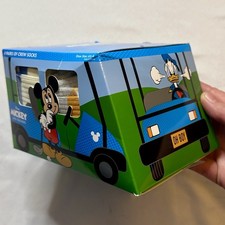 Disney Mickey  Friends Youth Crew Socks Golf Theme 4-Pack Size 6.5  12 NEW