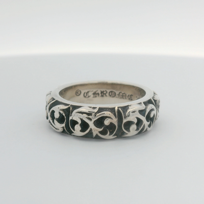 Chrome Hearts Sterling Silver Eternity Vine Band Ring Size 9.5