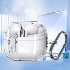 For Samsung Galaxy Buds 3/3 Pro/3 FE Shockproof PC Case Lock Cover with Keychain