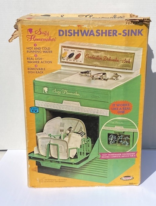 VTG 1967 Topper Toys Suzy Homemaker Combination Dishwasher Sink Box  READ!