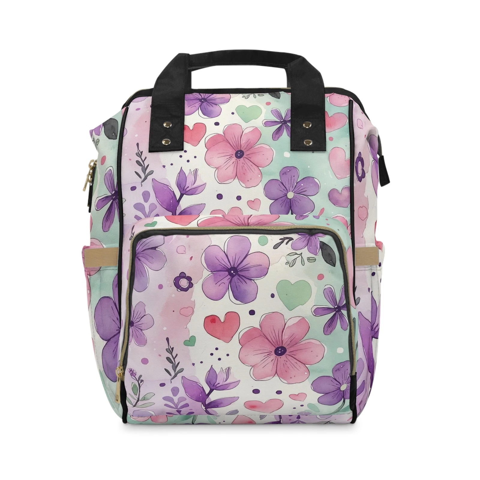 Stylish Floral Backpack - For New Parents, Baby Shower Gift, Travel, Students