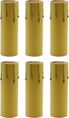 4'' Fibre Drip Candle Covers for Medium Base E26 Sockets - Pack of 6