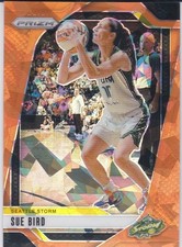 SUE BIRD Seattle Storm Basketball Card WNBA RARE ORANGE CRACKED ICE PRIZMS!
