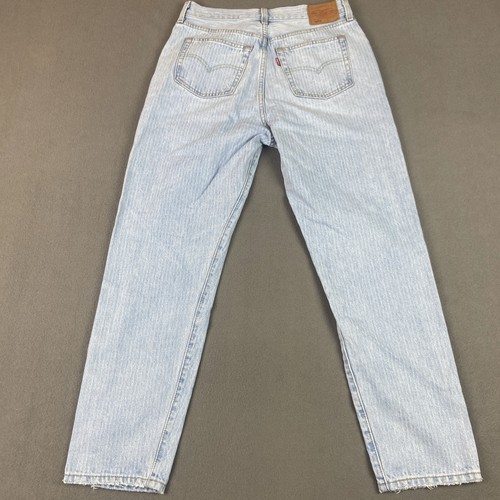 Levis Jeans Damen 29x29 Blau 501 81' High Waisted Mom Button Fly Tapered - Bild 10 von 14