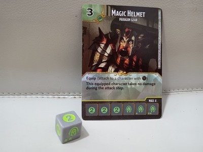 Dice Masters - D&D - Battle For Faerun - Magic Helmet - Paragon Gear & Würfel