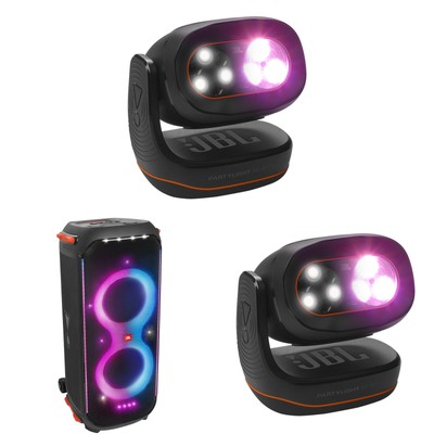 JBL PartyBox 710 Black with 2-JBL PartyLight Beam Wireless Party Light