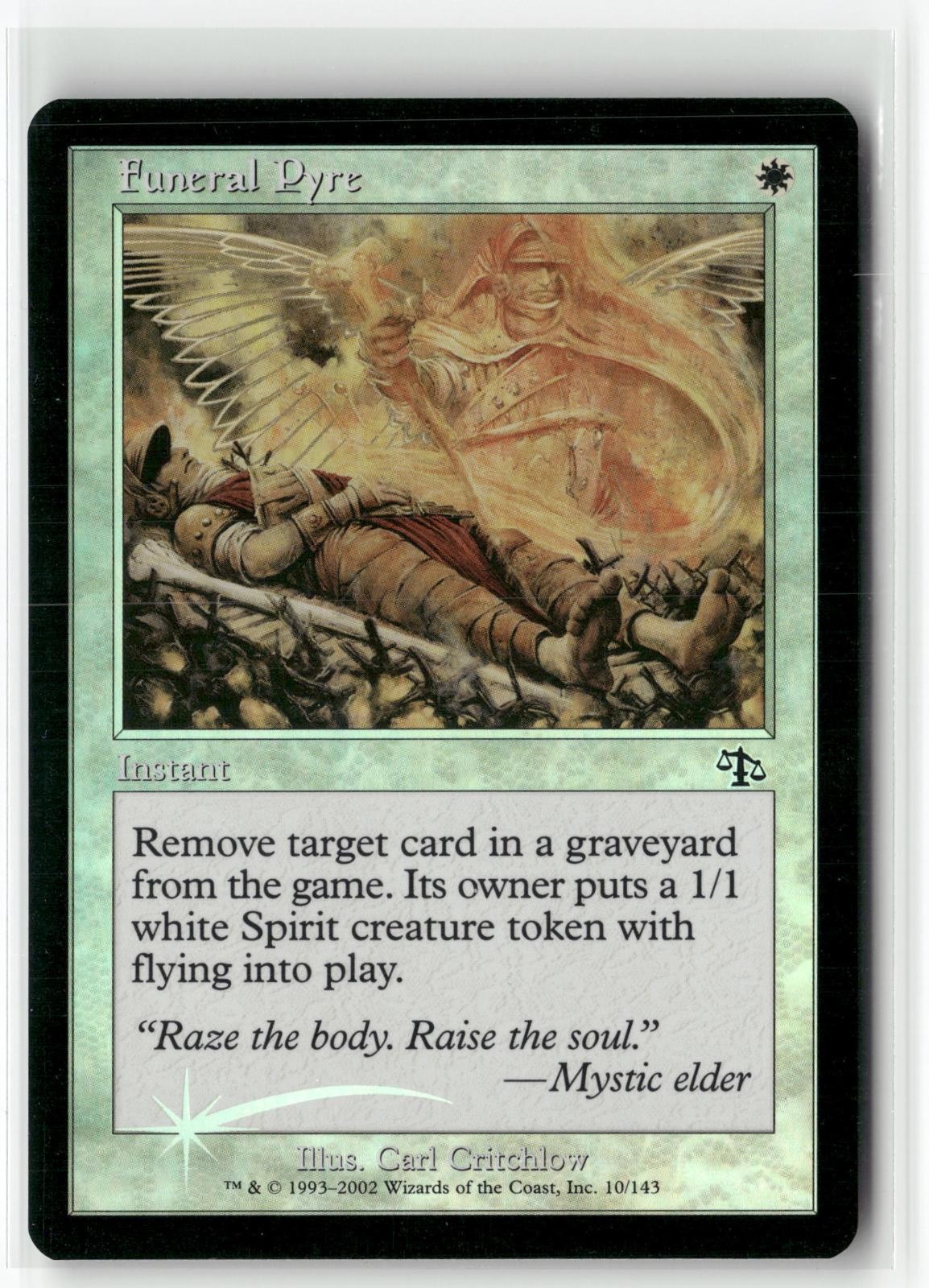 Funeral Pyre 10 Common Judgment Magic: The Gathering Foil Near Mint