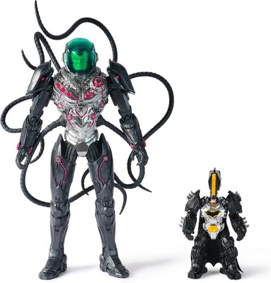 DC Comics, Metal Force Brainiac Vs. Batman Action Figure Pack, 12-Inch Extra Lar