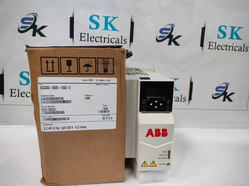 New ABB ACS 380-040S-12A2-2  2.2kw/3hp 230V Ac Drive
