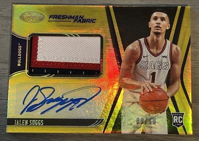 2021 Panini Player Worn Freshman Fabric Jalen Suggs 3 Color RPA CFS-JS #'d 9/10