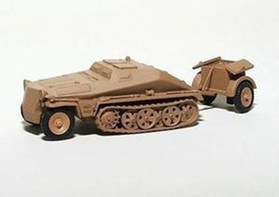 Sd.Kfz. 252 Half Track Ammo Carrier & Trailer. Trident 81017 Plastic 1/87 Kit