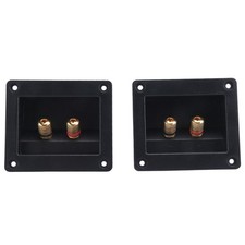 2pcs DIY Car Stereo 2-way Speaker Box Terminal Spring Cup Connector Banana1823