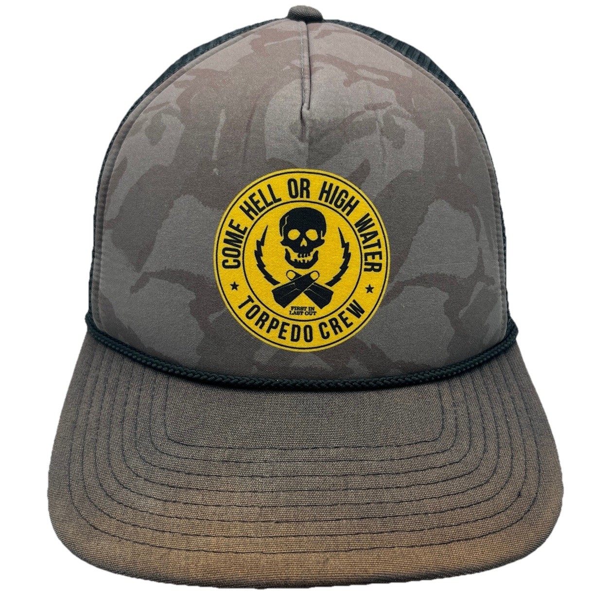 Snapback Cap Gray/black Camo