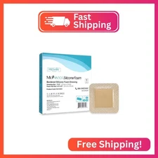 MedVanceTM Silicone - Bordered Silicone Adhesive Foam Dressing, Size 3"x3", (1.8