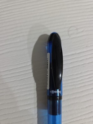 Rotring Surf Translucent Blue no Box Fountain Pen Rare Discontinued No Box