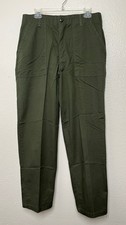 Military Pants Mens 36x31 32x31 Green Trousers Utility OG507 Vintage 70s