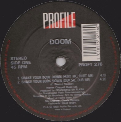 Doom - Shake Your Body Down (12'') (Very Good Plus (VG+)) - 3812190482