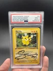 1999 Pikachu Pikachu First Edition Autograph Sarah NATOCHENNY Psa 9 Mint/ Auto 9