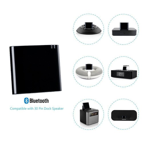 Adaptador de audio receptor de música Bluetooth 30 pines para altavoz Bose Dock iPhone iPod - Imagen 6 de 10