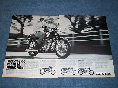 #ad #ad 1969 Honda Super Sport 450 Vintage Ad quot;Honda Has More To Move Youquot; 350 160 125 $11.99
