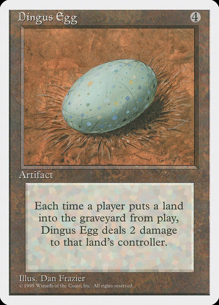 Dingus Egg 4th Edition NM Artifact Rare MAGIC THE GATHERING MTG CARD ABUGames