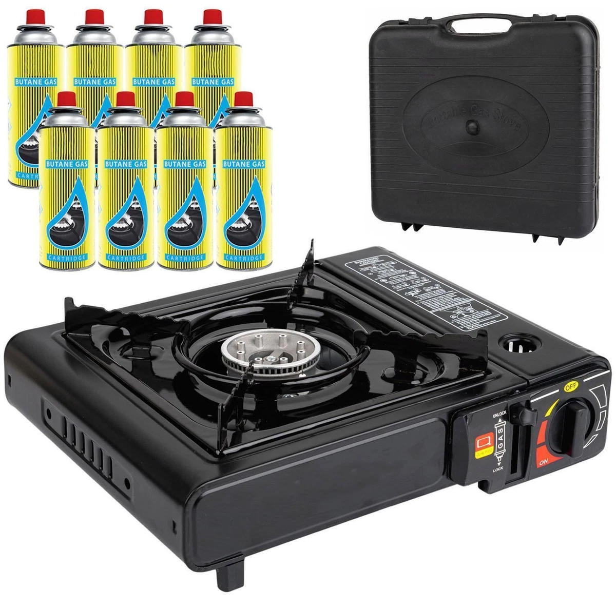 Portable Camping Gas Stove Cooker Butane Gas Bottles Canister