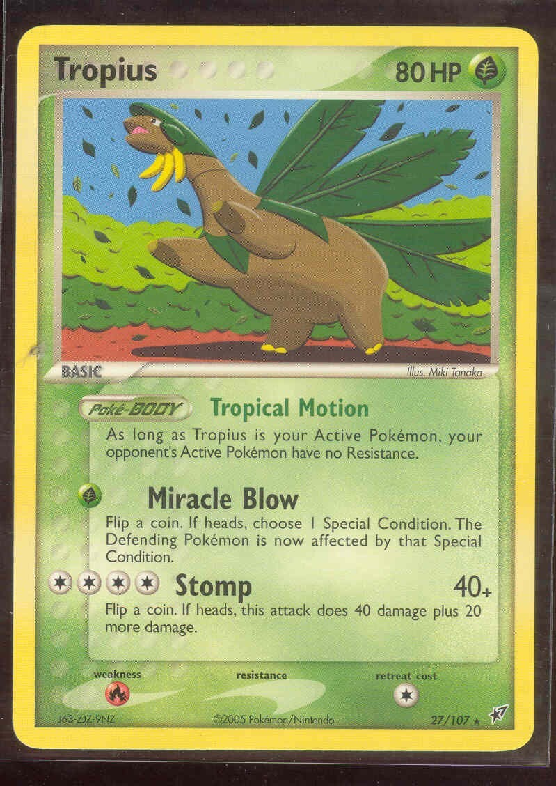 Pokemon TROPIUS 27/107 Deoxys - RARE - MINT