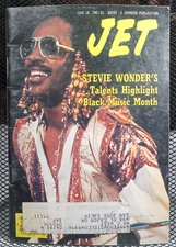 Stevie Wonder Beads Hair Month Racial Black Americana JET Magazine June 18, 1981